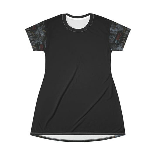 P80 - Snow - T-Shirt Dress (AOP)